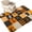 Buffalo Orange, variant on Area Rugs 3'x5', Checkered Halloween Carpet Runner Indoor Outdoor Rugs Home Decor Aesthetic, Pumpkins Cat Plaid Vintage Art Non Slip Mats Washable Accent Rug for Living Room Bedroom