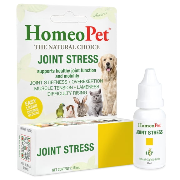 HomeoPet JOINT STRESS, Joint Health Support Drops for Pets, 15 mL