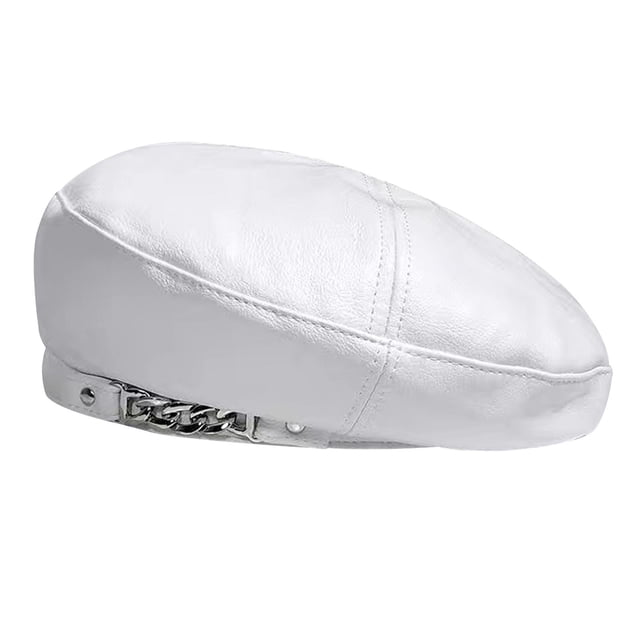 Trajes ligeros de color liso estilo vintage para mujer, tocado francés cálido para ocasiones informales. blanco
