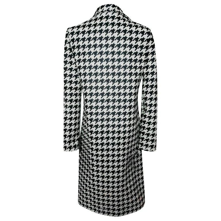 Ladies houndstooth cheap jacket