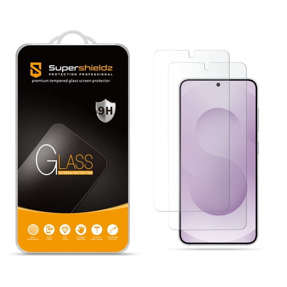 (2 Pack) Supershieldz Designed for Samsung Galaxy S26 Tempered Glass Screen Protector, Anti Scratch, Bubble Free