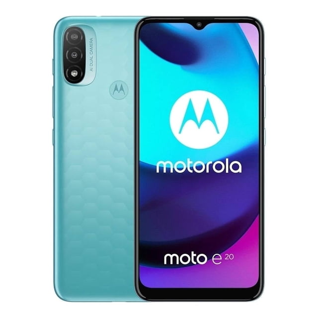 Smartphone Motorola Moto E20 32 GB Azul Aqua Desbloqueado