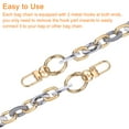thumbnail image 5 of 2Pack 24 Inch Acrylic Purse Chain Handle Purse with Buckles (White + Gold), 5 of 6