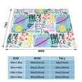 thumbnail image 3 of XMXT Flannel Throw Blanket for Couch, Warm Planet Hand Painted Graffiti Bed Sofa Decor Blankets for Home Bedroom, 80 x 60 inches, 3 of 8