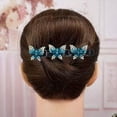 thumbnail image 3 of Fiudx Horquilla de Acrílico con Brillantes Diamantes de Imitación, Elegante Accesorio para El Flequillo, Elegante Pinza Lateral para Un Cambio de Imagen Rápido, Perfecta para Fiestas, Bodas y Moda Di, 3 of 3