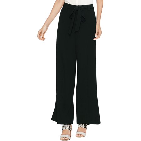 Vince Camuto Womens Belted Cropped Wide Leg Pants