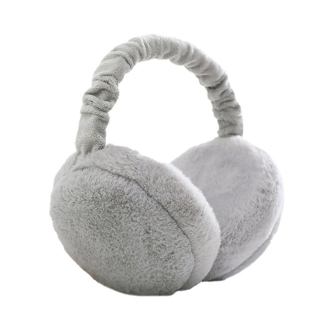 Plush Fleece Earmuffs with Adjustable Headband for Cold Weather Protection Soft Ear Warmers for Adults and Teens