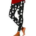 thumbnail image 4 of SNOWSONG Halloween Leggings for Women Halloween Women's High Waisted Bottom Pants Tummy Tuck Printed Leggings Pantyhose Plus Size Leggings Womens Leggings Tummy Control Leggings Black M, 4 of 6