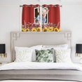 thumbnail image 3 of Pig Sunflowers Kitchen Curtains Window Panels, Eucalyptus Leaves Floral Bees Red Barn Insulated Window Treatment Curtain, Grommet Curtains for Bedroom/Living Room/Bathroom, 2 Piece 42"Wx54"L, 3 of 8