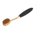 thumbnail image 3 of 2pcs Toothbrush Makeup Brush PA Resin Handle Bendable Oval Head Cosmetic Brush Application, 3 of 5