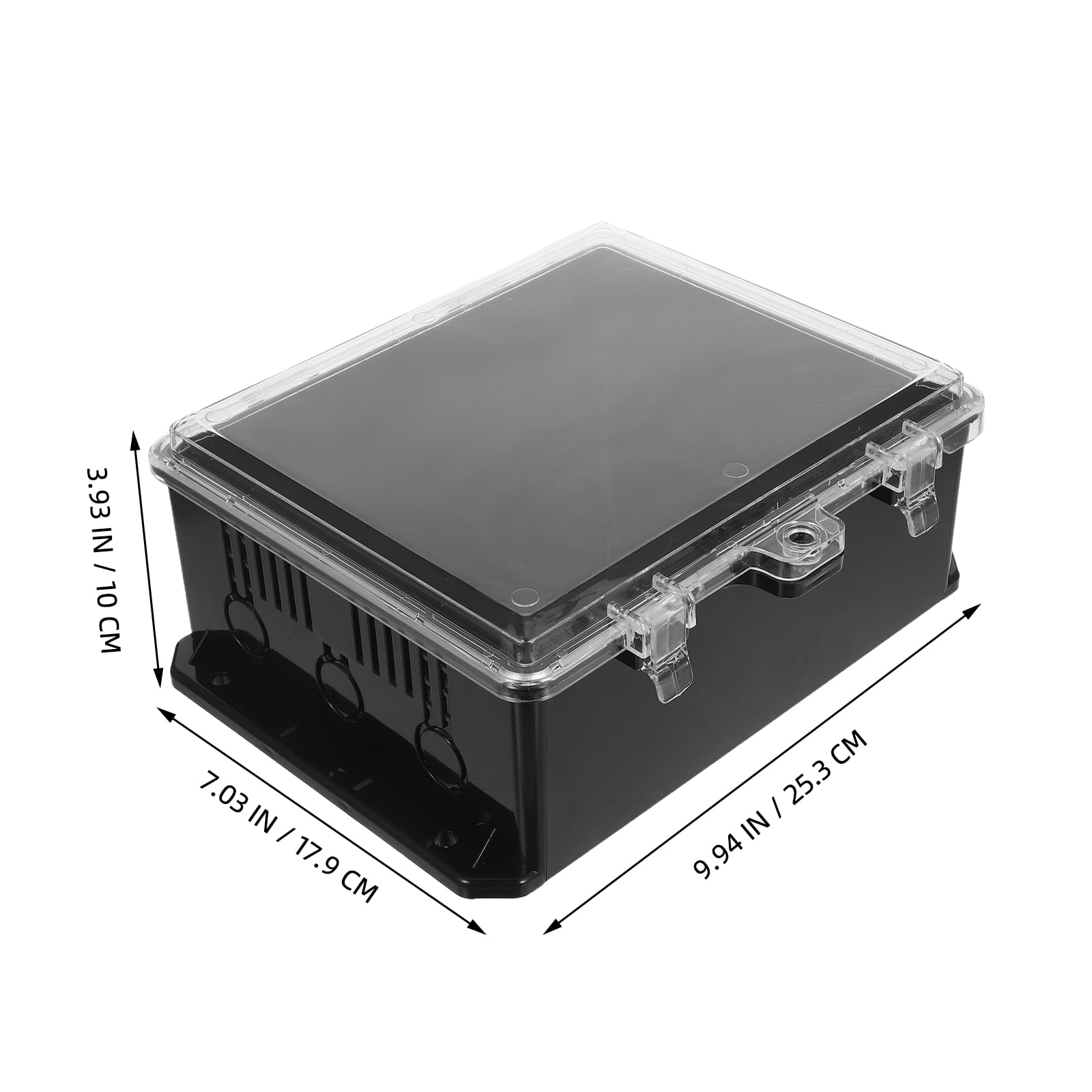 Luxshiny Black Outdoor Electrical Enclosure Box with Space and Simple Installation