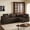 Brown, variant on L Shape Modular Sectional Sofa, Modern Minimalist Corduroy Couch, Unfolds into a Bed, Comfy Compressed & Space-Efficient for Bedroom,Black