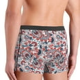 thumbnail image 4 of Mens Underwear, Paisley design red Sexy Mens Underwear Boxer Briefs, Breathable Boxer Briefs for Men, 4 of 5