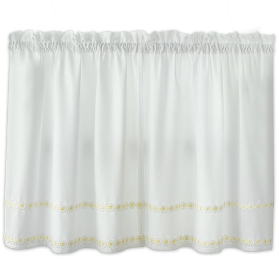 Daisy Mae Floral Kitchen Window Curtain Tier Pair 36"x56"