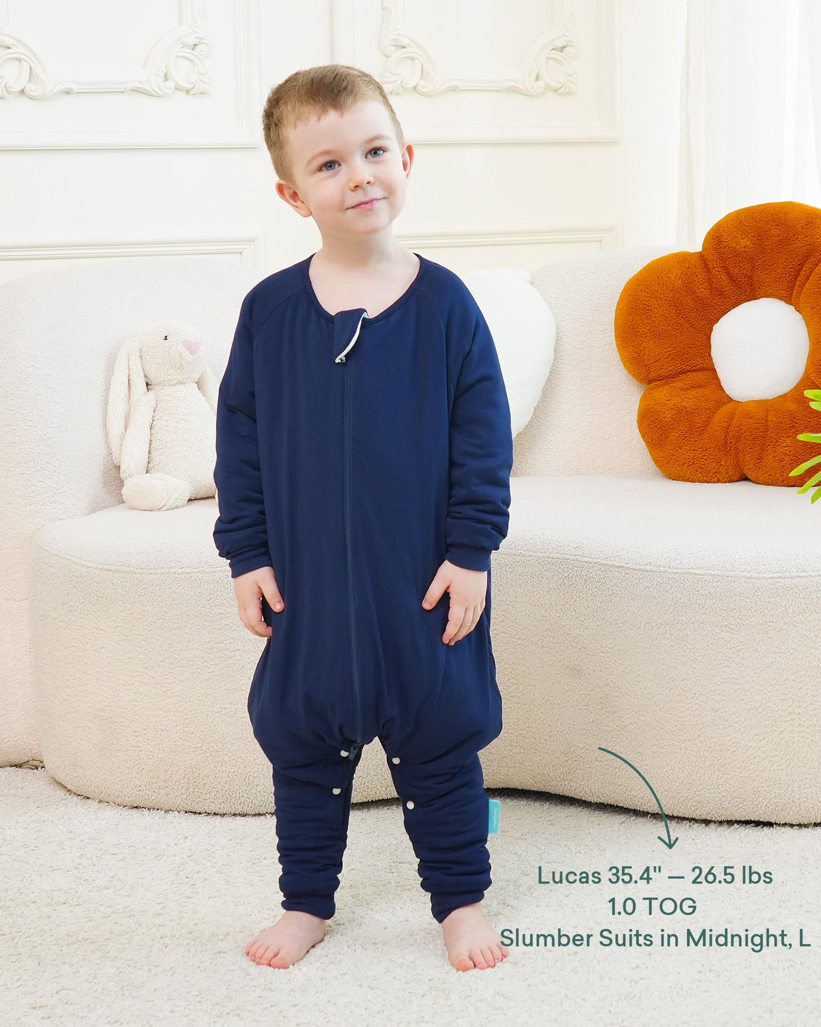 PurComfy Supersoft Baby Safe Sleep Sleepsuit, Zipper + Snap for Easy Diaper Changes 15-24 Months, Berry