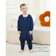 thumbnail image 4 of PurComfy Supersoft Baby Safe Sleep Sleepsuit, Zipper + Snap for Easy Diaper Changes 2T-4T, Midnight, 4 of 9