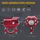thumbnail image 4 of 2 faros delanteros para motocicleta impermeables LED para motocicleta (rojo) Likrtyny Accesorios para autos y motos, 4 of 6