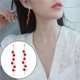 thumbnail image 5 of Pendientes Borla Rosa Borla Flores Pendientes de rosas frágil Súper Moda Celebrity Web Pendientes colgantes Colgante para diaria Prom Mujer Damas Magideal Pendientes Borla Rosa, 5 of 7