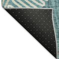 thumbnail image 7 of Dalyn Rugs Premium Machine Washable Mayfield AMF904 Teal 5' x 7'6" Rug, 7 of 7