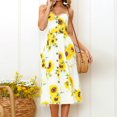 thumbnail image 1 of Ladies Bodycon Midi Dress Backless Sexy Tunic Dress Single Breasted Daily Outfit, 1 of 9