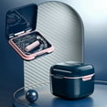thumbnail image 4 of Denture Box Dental Bath with Strainer Portable False Teeth Storage Container Dual Purpose Hygienic Denture Case for Cleaning Storage and Immersion of Mouthguards Retainers and Dental Appliances, 4 of 6