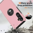 thumbnail image 3 of Entronix Heavy Duty Case Designed for Galaxy A16, Dual Layer Protection with Rotating Ring, Pink, 3 of 6