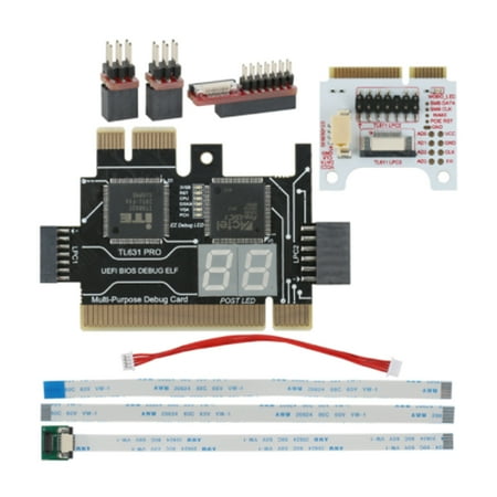 

Andoer TL631 PRO Universal Laptop PCI Diagnose Card PC PCI-E Mini LPC Motherboard Diagnostic Analyzer Tester Debug Cards