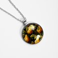 thumbnail image 4 of Pear Elegant Women's Glass Circular Pendant Necklace - Stylish Necklaces for Women, 4 of 5