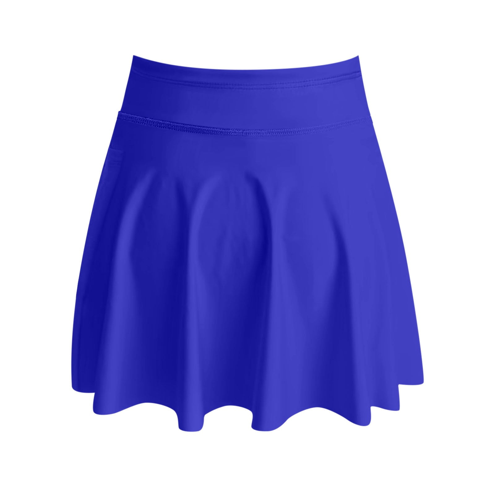 Swim Skirts 2 In 1 Skirts Women High Waisted Swim Skirt Long Skirted Swimsuit Bottom Athletic Bathing Suit Skirt With Panty Swimwear Bottoms Blue 2XL