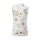 thumbnail image 5 of ICHUANYI Clearance Women Fashion Summer Sexy Fold Printed Regular Lace Sleeveless V Neck Button Top(White, L) ICHUANYI WER2023080802963, 5 of 5