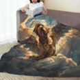thumbnail image 6 of Fuzoiu Cloud Rainbow Winged Dog Print Ultra-Soft Micro Fleece Blanket,All Seasons Flannel Throw, Lightweight Blanket for Bed, Sofa, Couch, Movie Night, Camping, and Travel-40"x30", 6 of 7