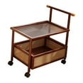 thumbnail image 3 of GROWTH TANK 2 Tier Rolling Cart Small Side Table Multipurpose Sturdy Organizer End Table for 70x40x70cm, 3 of 9