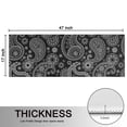 thumbnail image 5 of Kitchen Rugs Sets Of 2,Black Paisley Pattern Anti Fatigue Kitchen Mat Rugs Non Slip Washable,Decorative Kitchen Floor Mats for Kitchen,Sink,Laundry,17"X47", 5 of 5