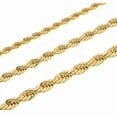 thumbnail image 2 of Yellow Gold 14K Yellow Gold Solid Rope Chain Necklace Diamond Cut Real Men Women Jewelry 6.0mm | 20 Inches | MADE IN ITALY, 2 of 6