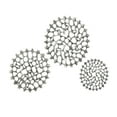 thumbnail image 6 of DecMode Silver Metal Abstract Starburst Wall Decor with Cutout Design (3 Count), 6 of 12