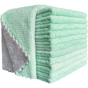 Earth Day Clearance 12 PC Kitchen Cloth Dish Towels, Premium Dishcloths Rag, Super Absorbent Coral Velvet Dishtowels, Nonstick Oil Washable Fast Drying