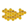 thumbnail image 2 of 2x30 Uds Espejo Hexagonal Vinilo Adhesivo Para Pared Decoración Del Hogar Oro 80x70x40mm, 2 of 8