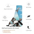 thumbnail image 3 of Kll Elephant Giraffe Overcomes Fear By Walking On High Rope Microfiber Beach Towel Fast Drying,Extra Large 27.5"X55" Sand Free Beach Towel Super Lightweight Towels, 3 of 8