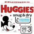thumbnail image 1 of Pañales Huggies Snug & Dry, tamaño 3, 16 a 28 libras (7-13 kg), 168 unidades, 1 of 8