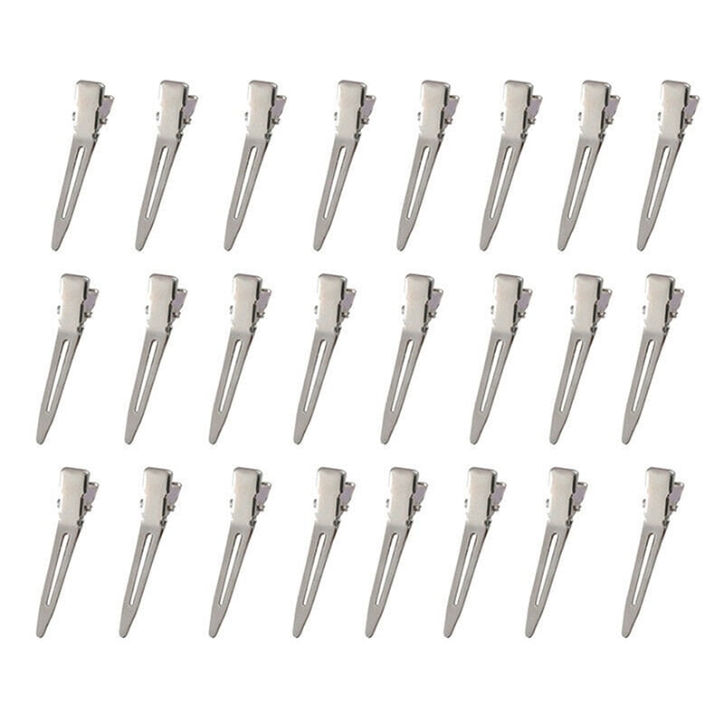 Metal Hairdressing Hairpin Single Hole Duckbill Hair Clips Diy Wave Fluffy Curler Hair Styling Tool For Women Girls New