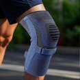 thumbnail image 3 of Adjustable Knee Support For Gym Workout Breathable Non-Slip Adjustables Patella Stabilizer Brace for Sports Workout Hiking, 3 of 5