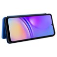 thumbnail image 4 of Feishell Flip Wallet Cover for Samsung Galaxy A05,Shockproof Slim Fit Carbon Fiber Texture PU Leather Magnetic Closure Folio Card Holder Kickstand Phone Case for Samsung Galaxy A05,Blue, 4 of 11