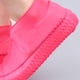 thumbnail image 2 of Cubrezapatos Cubierta impermeable reutilizable para zapatos de lluvia Bota de lluvia para exteriores de silicona (Rose Red S), 2 of 5