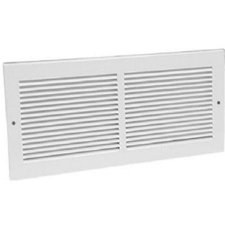 - American Metal Products 372W12X6 12 x 6-Inch White Sidewall Return Air Grille