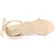 thumbnail image 4 of Sandalias tacón cuña tiras cordones Beige 23.5cm, 4 of 6