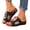 Black, variant on Women's Wedge Sandal Casual Open Toe Backless Platform Sandal Breathable Beach Slippers Casual Slide Walking Shoes Yellow Size 9