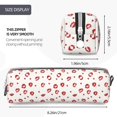 thumbnail image 3 of Cauagu Lips Kiss Print Leather Pencil Pen Case - Stationery Bag Portable Stationery Bag Big Capacity Pencil Pouch Cosmetic Organizer Bag for Men & Women, 3 of 7