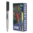 thumbnail image 2 of StrideMark Permanent Marker, Fine Bullet Tip, Black, 12/Box | Bundle of 2 Boxes, 2 of 4