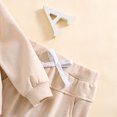 thumbnail image 5 of Gerichy Toddler Baby Boy Clothes Baby Toddler Boy Fall Hooded Clothing Set 0 6 12 18 24 Months 2T 3T Letter Embroidery Long Sleeve Hoodie and Elastic Sweatpants 2 Piece Outfits, 5 of 7