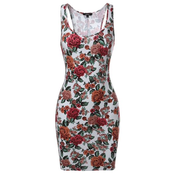 FashionOutfit Women's Floral Print Stretchy Mini Dress